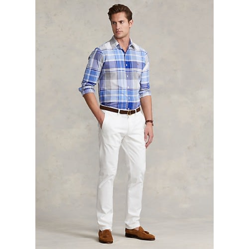 Classic Fit Plaid Oxford Shirt