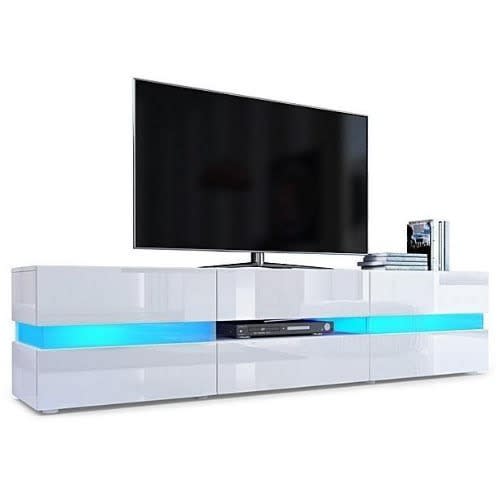 Glossy Atlantis 72inches Tv Stand - White