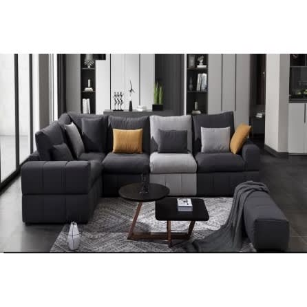 Italian Fabric 6 Seater Sofa