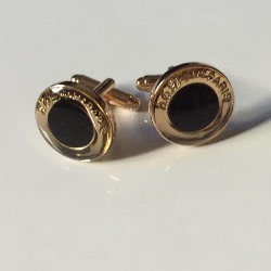 Round Cutie Men's Luxury Cuff Links- Rose Gold