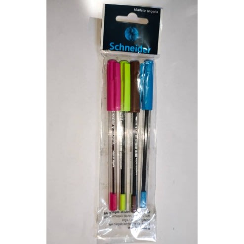 Shade Of Colored Ball Biros - 4 Pieces