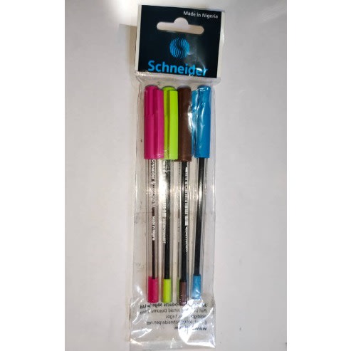 Shade Of Colored Ball Biros - 4 Pieces