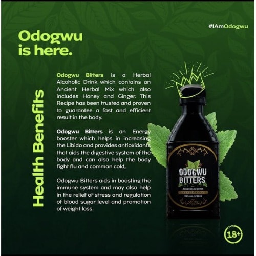 Odogwu Bitters Alcoholic Drink 200ml X 24pcs