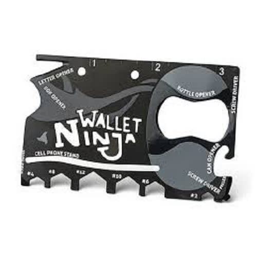 Wallet Ninja 18 In 1 Multi-purpose Credit Card Size Pocket Tool
