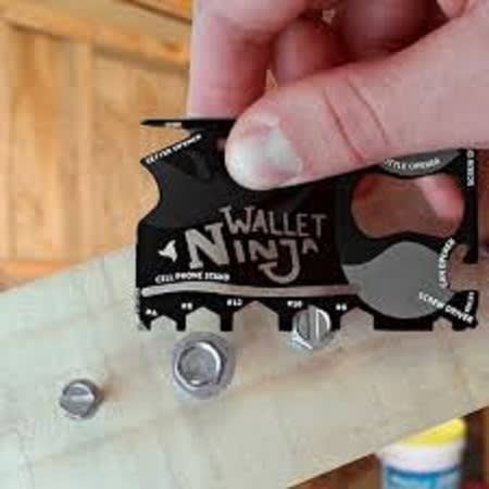 Wallet Ninja 18 In 1 Multi-purpose Credit Card Size Pocket Tool