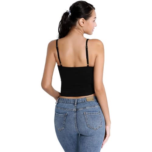 Women’s Sexy Push Up Bustier -  Crop Top Spaghetti Strap - Mermaid Fish Scale Pattern Corset
