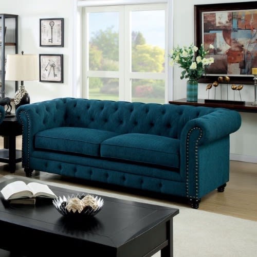 Pepcorp Tufted Sofa - 3 Seater