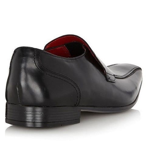 Men's Formal Leather Slip on Shoes - Black