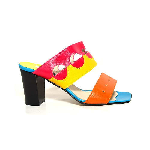 Italian leather Slippers-Multi