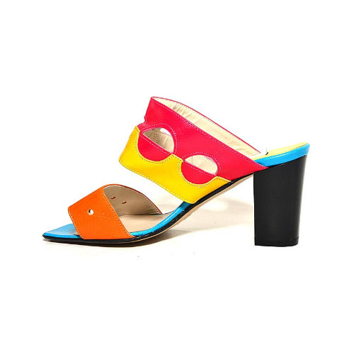 Italian leather Slippers-Multi