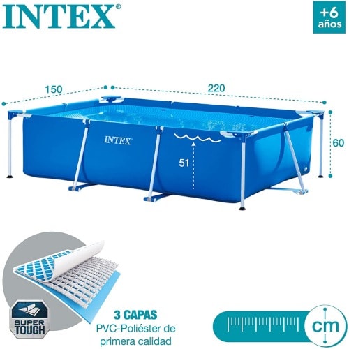 Rectangular Pool - 2.2m X 1.5m X 60cm
