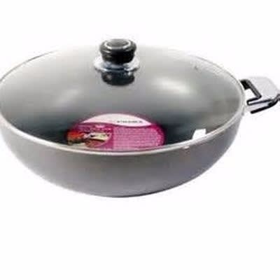 Prima 28cm Double Handle Non-Stick Wok with Bakelite Handle