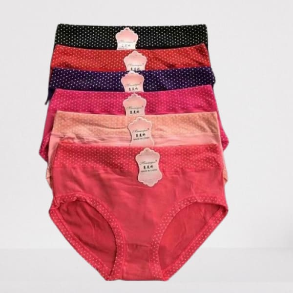 Ladies Panties - Set Of 6 - Multicolor