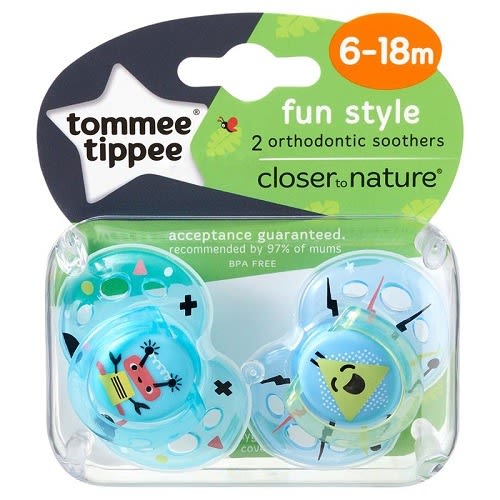 Tommee Tippee Fun Style Soothers 6-18m
