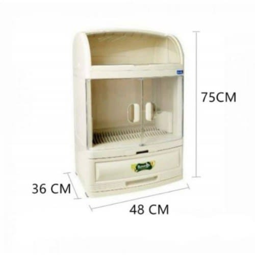 Dish Rack + Cover +Drainer & Drawer -3 Tier