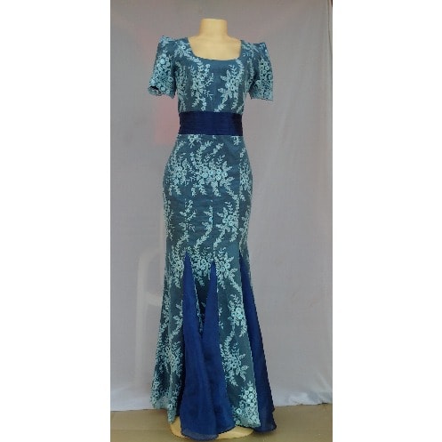 Blue Women's Dinner /evening Gown - Size 12