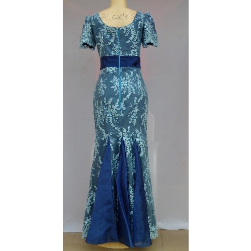 Blue Women's Dinner /evening Gown - Size 12