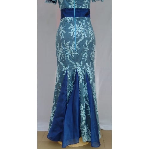 Blue Women's Dinner /evening Gown - Size 12