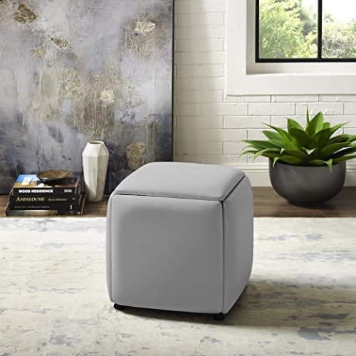 Ottoman Cube Stool - 5 In 1 - Grey