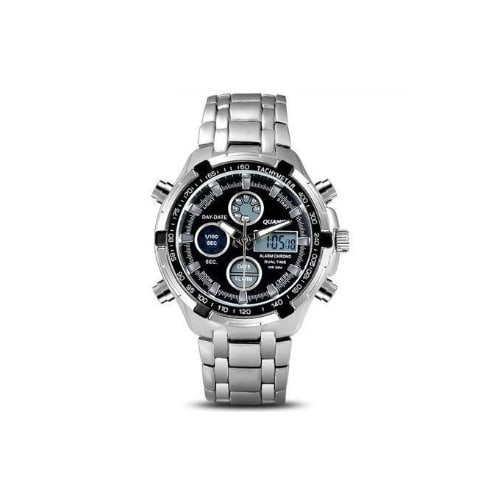 Quamer Alloy And Stainless Wristwatch