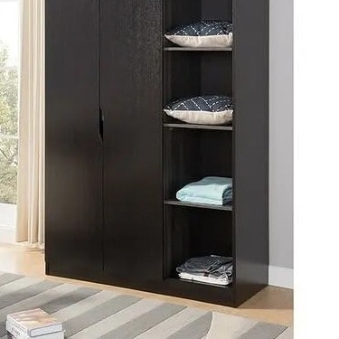 Chest Wardrobe Armoire - 70X47X20.75 - Black