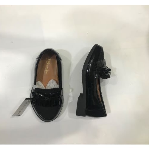 Female Loafers With Sole - Black