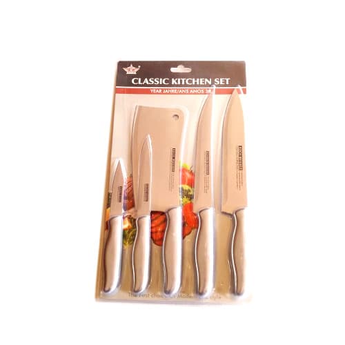 Knife Set + Chopping Board + Non Stick Frying Pan