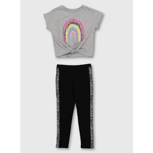 Rainbow Top & Leggings Set