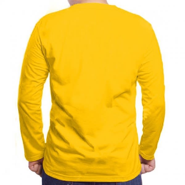 Plain Long Sleeve T-shirt- Yellow