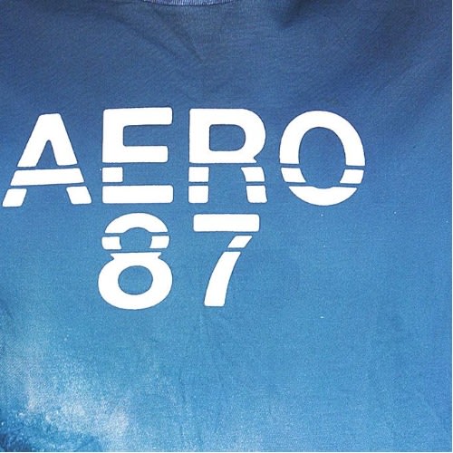 Men's Blue Crest Print T-shirt