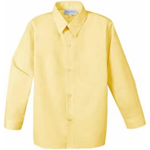Kid's Formal Shirt  - Light Yellow