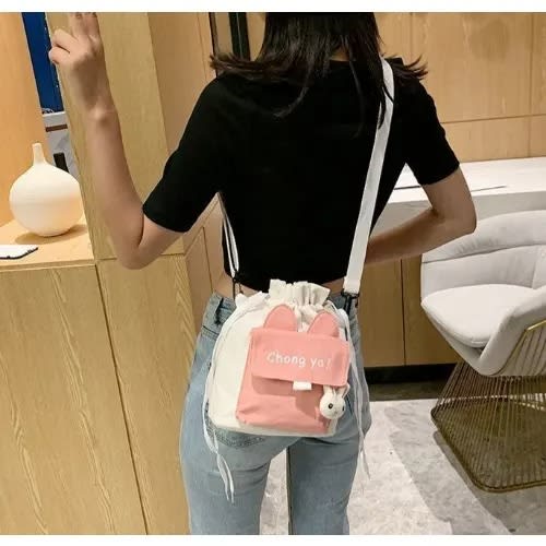 Portable Female Cross Bag - Pink