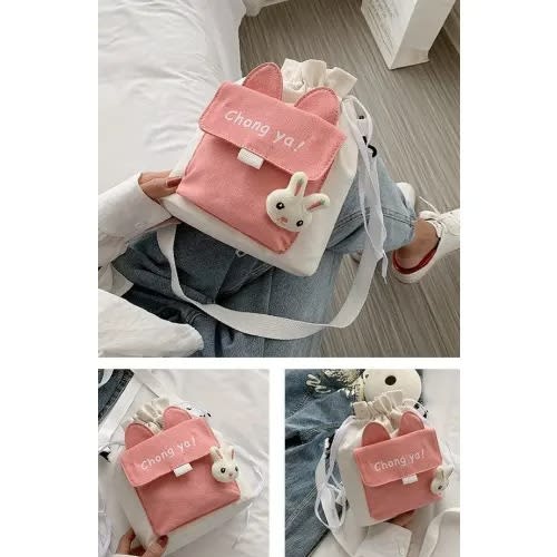 Portable Female Cross Bag - Pink