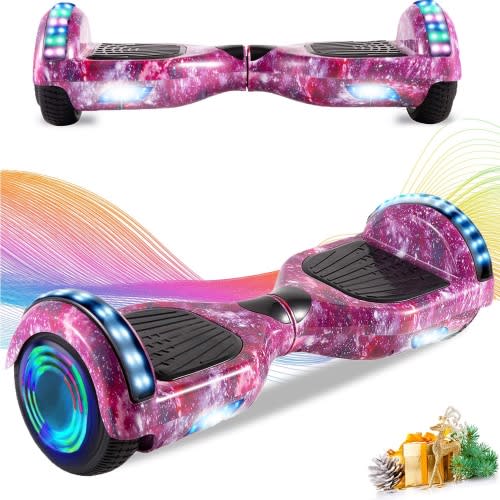 Smart Balance Wheel Hoverboard Scooter - Bluetooth Speaker, Remote Control - Gold