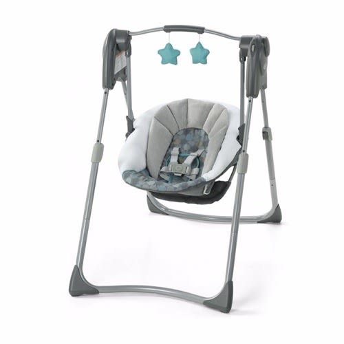 Slim Spaces Compact Baby Swing -Space-saving Design - Tilden: