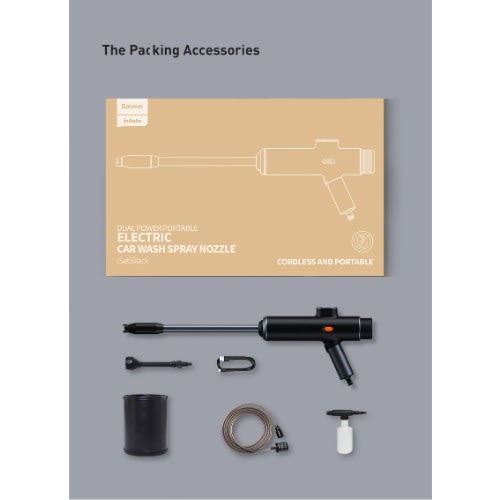 Baseus Car Gun Washer With Spray Nozzle