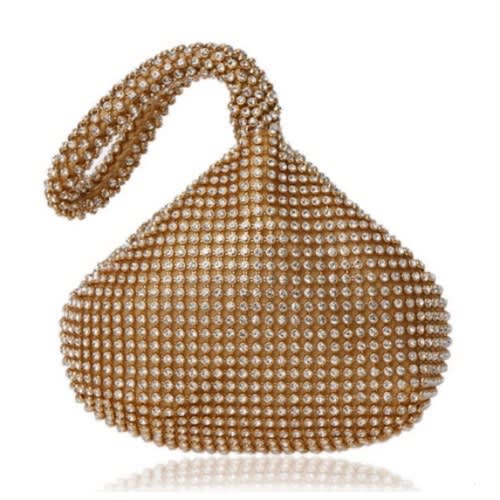 Crystal Ball Bag Purse - Gold