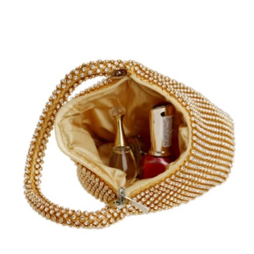 Crystal Ball Bag Purse - Gold