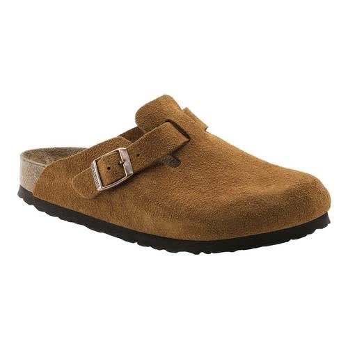 Covered Brown Suede Birkenstock Slippers