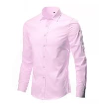 4pcs Corporate Cotton Longsleeve Shirt- Pink White Sky Blue Navy Blue