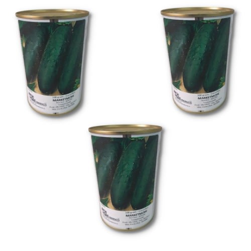 Marketmore Cucumber Seeds - 100 Grams - 3 Tins