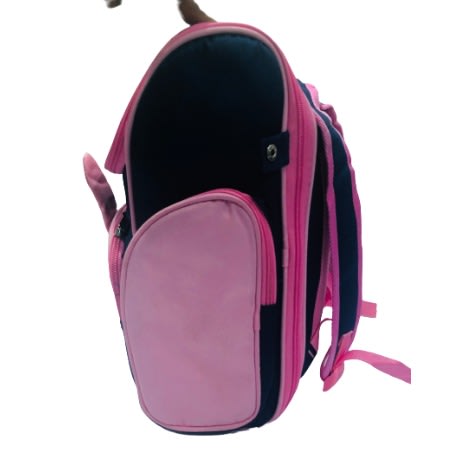 Bear Girls School Bag -Navy And Pink
