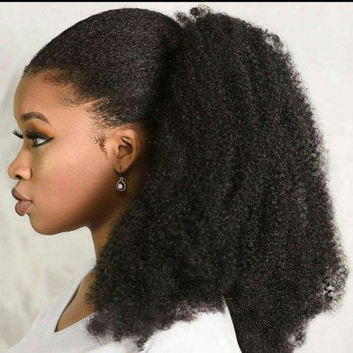 Long Afro Kinky Ponytail
