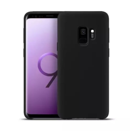 Silicone Back Case For Samsung S9 - Black
