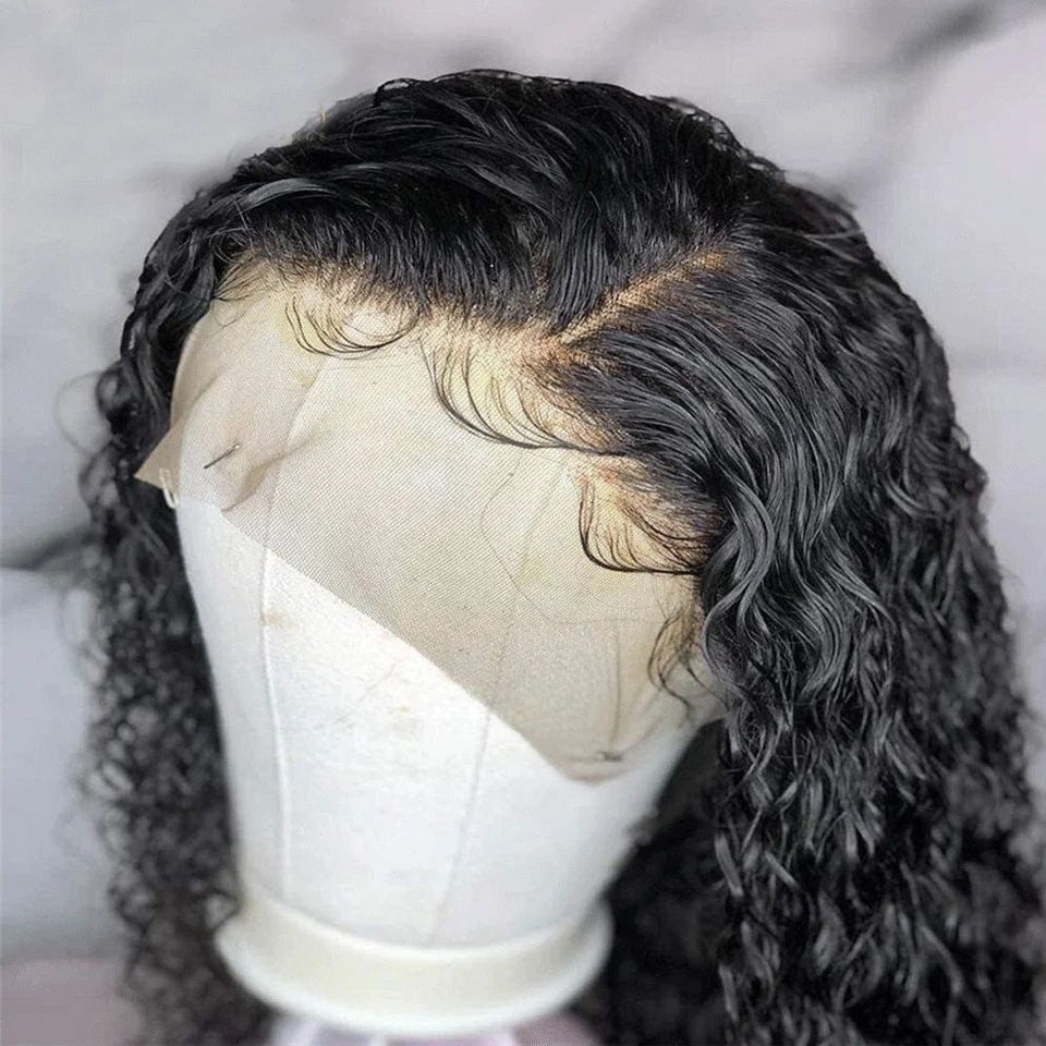 Short Curly Bob Brazilian Woman Hair Mesh Front Wiggings 13X4 Mesh Frontal 4x4 Closure Deep Wave Wigging For Black Women 180 Density