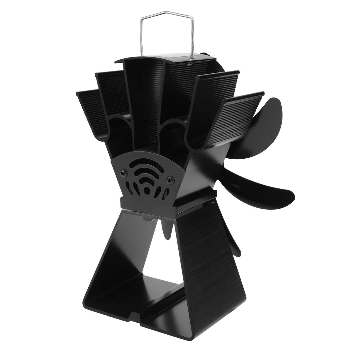 7 s Heat Powered Stove Fan Black Firep Log Wood