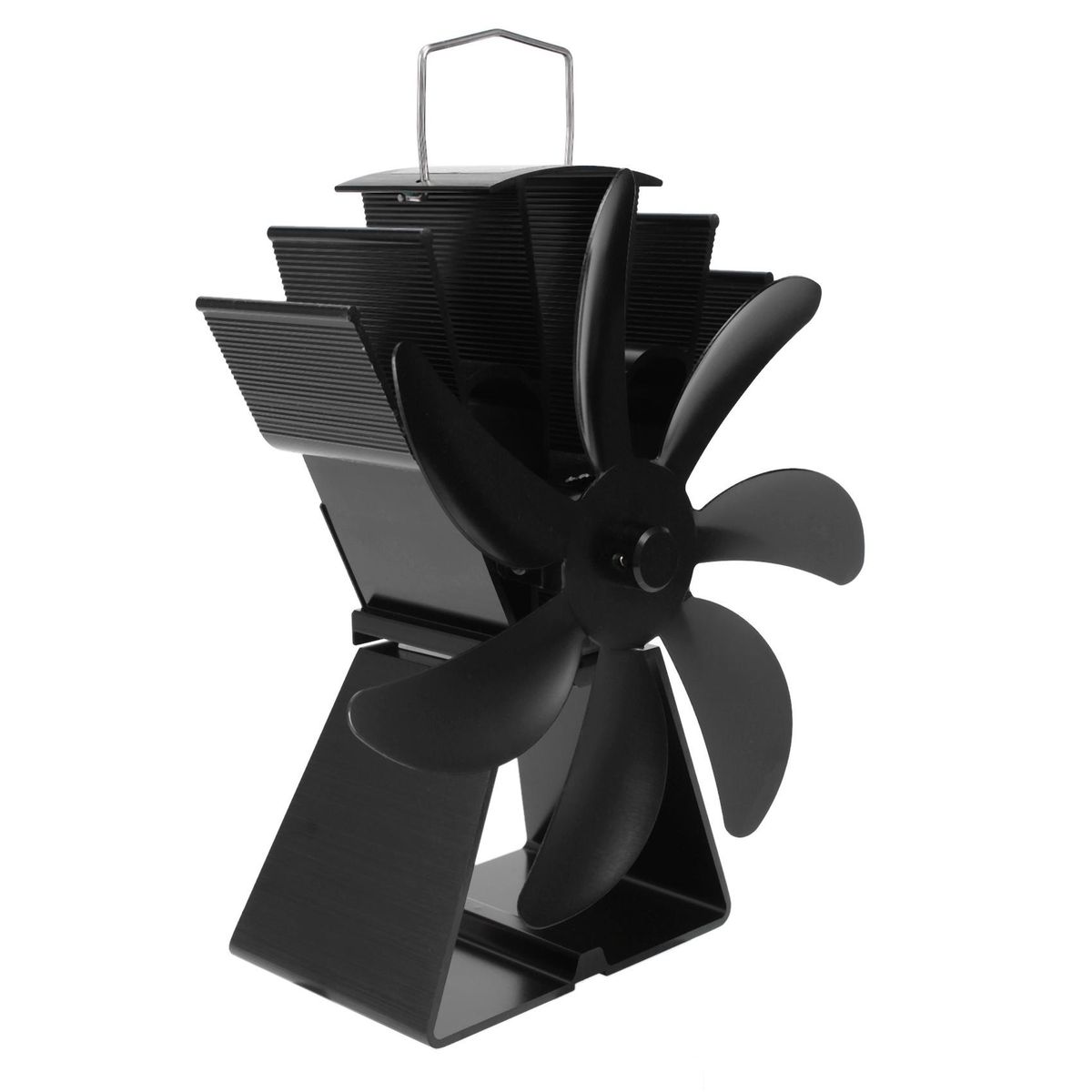 7 s Heat Powered Stove Fan Black Firep Log Wood