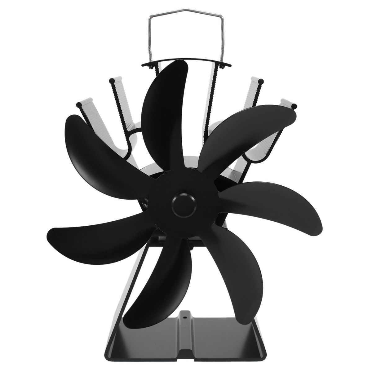 7 s Heat Powered Stove Fan Black Firep Log Wood