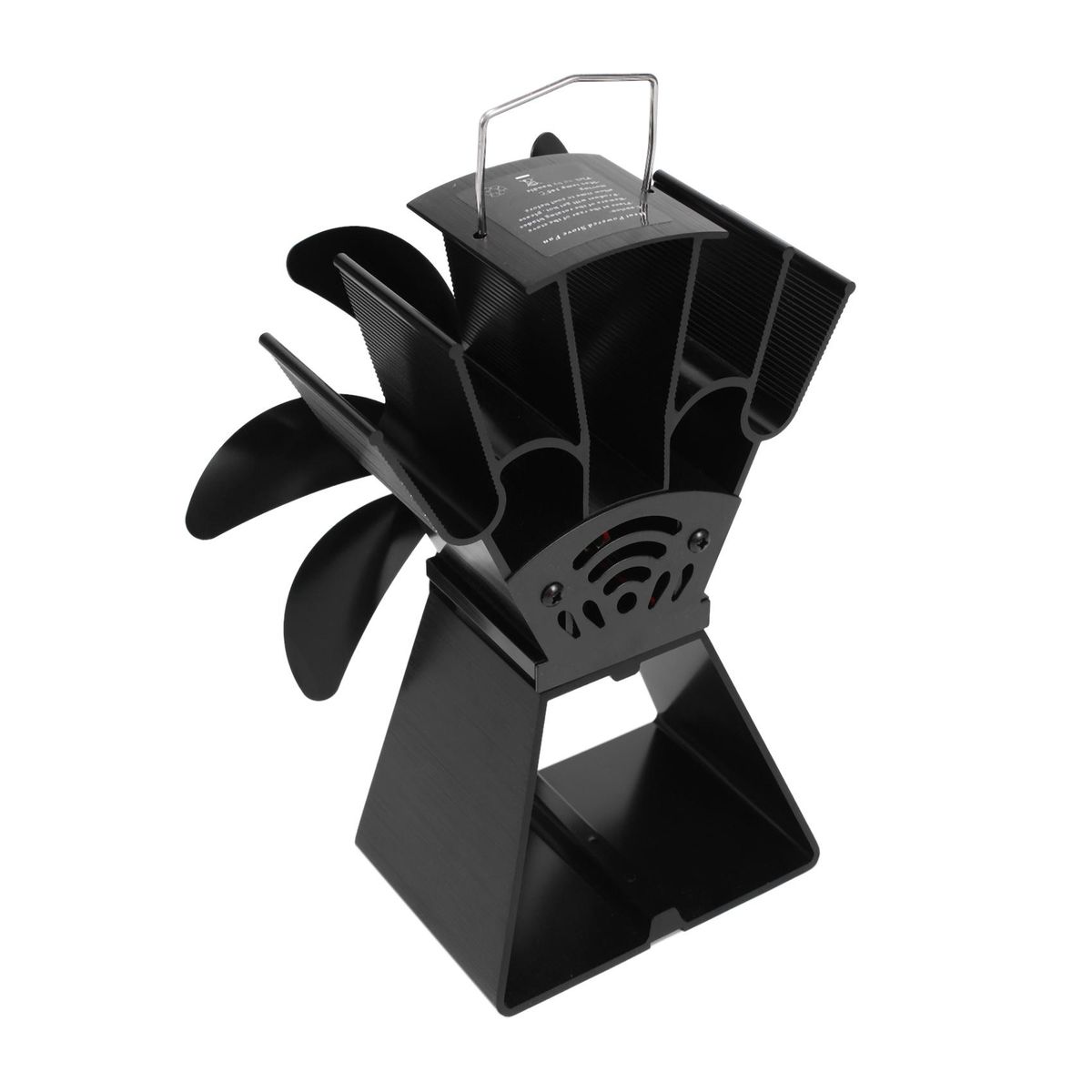 7 s Heat Powered Stove Fan Black Firep Log Wood