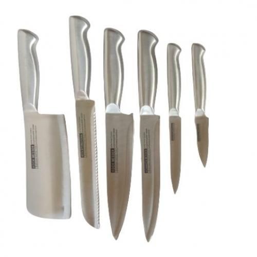 High Quality Sterling Silver Knife Set + Stand